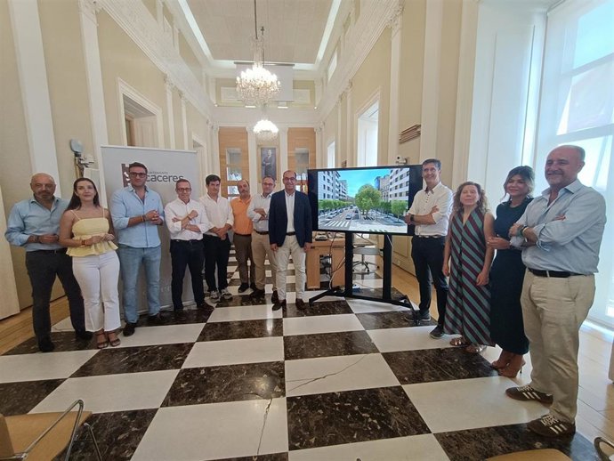 Presentación del proyecto de reforma de la Avenida Virgen de la Montaña de Cáceres