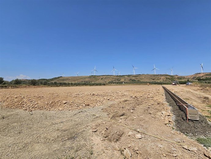 Comienza la construcción del nuevo campo de fútbol de césped artificial de Calahorra