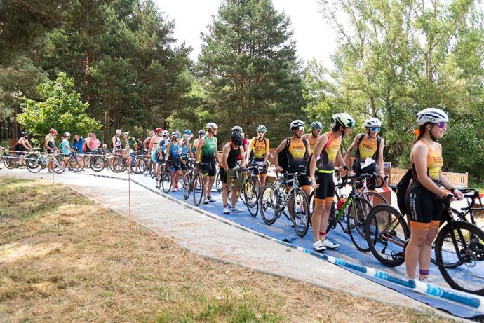 Una de las pruebas pasadas del Triatlón de Diputación de Palencia.