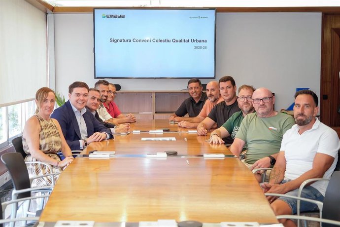Emaya firma con los sindicatos el nuevo convenio del departamento de Qualitat Urbana.