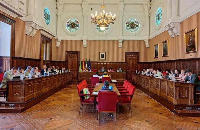 Imagen de archivo de un pleno de la Diputación de Jaén.
