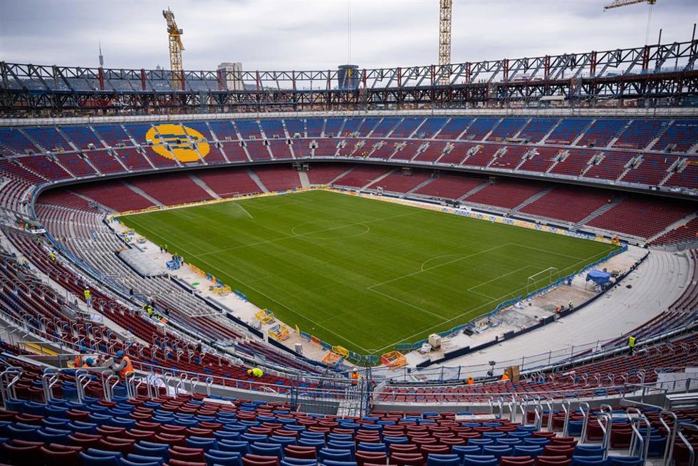 El Spotify Camp Nou, todavía en obras, a 10 de julio de 2025