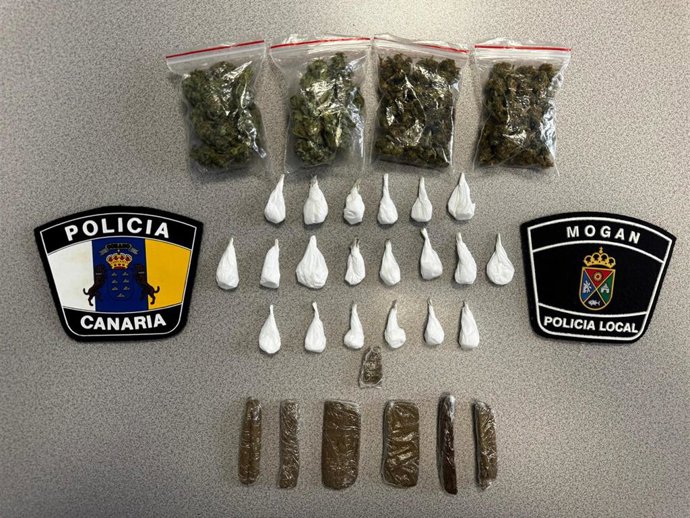 Droga incautada por Policía Local de Mogán (Gran Canaria)