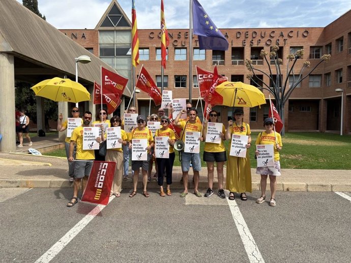 CCOO en una protesta en imagen de archivo