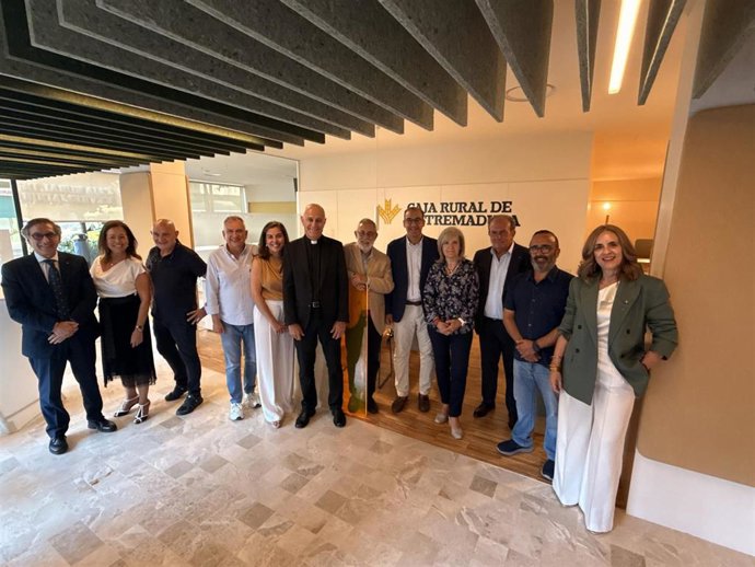 Inauguración de la nueva oficina de Caja Rural de Extremadura en Cáceres.