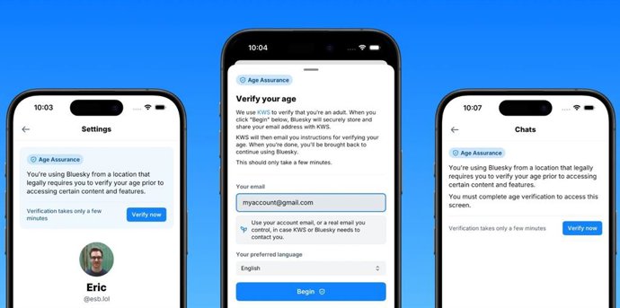 Proceso de verificación de edad en Bluesky