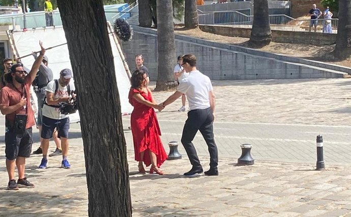 Rodaje de la serie 'Berlín' en Sevilla.