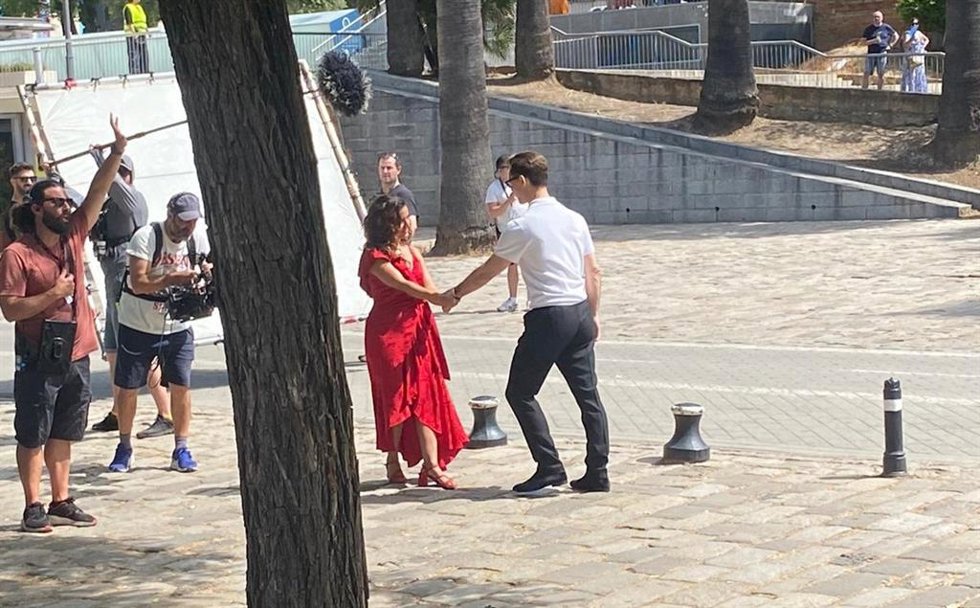 Rodaje de la serie 'Berlín' en Sevilla.