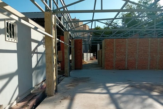 Estado del futuro comedor del CEIP Valdés Leal.