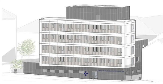 Boluetan egingo den osasun zentro berriaren infografia