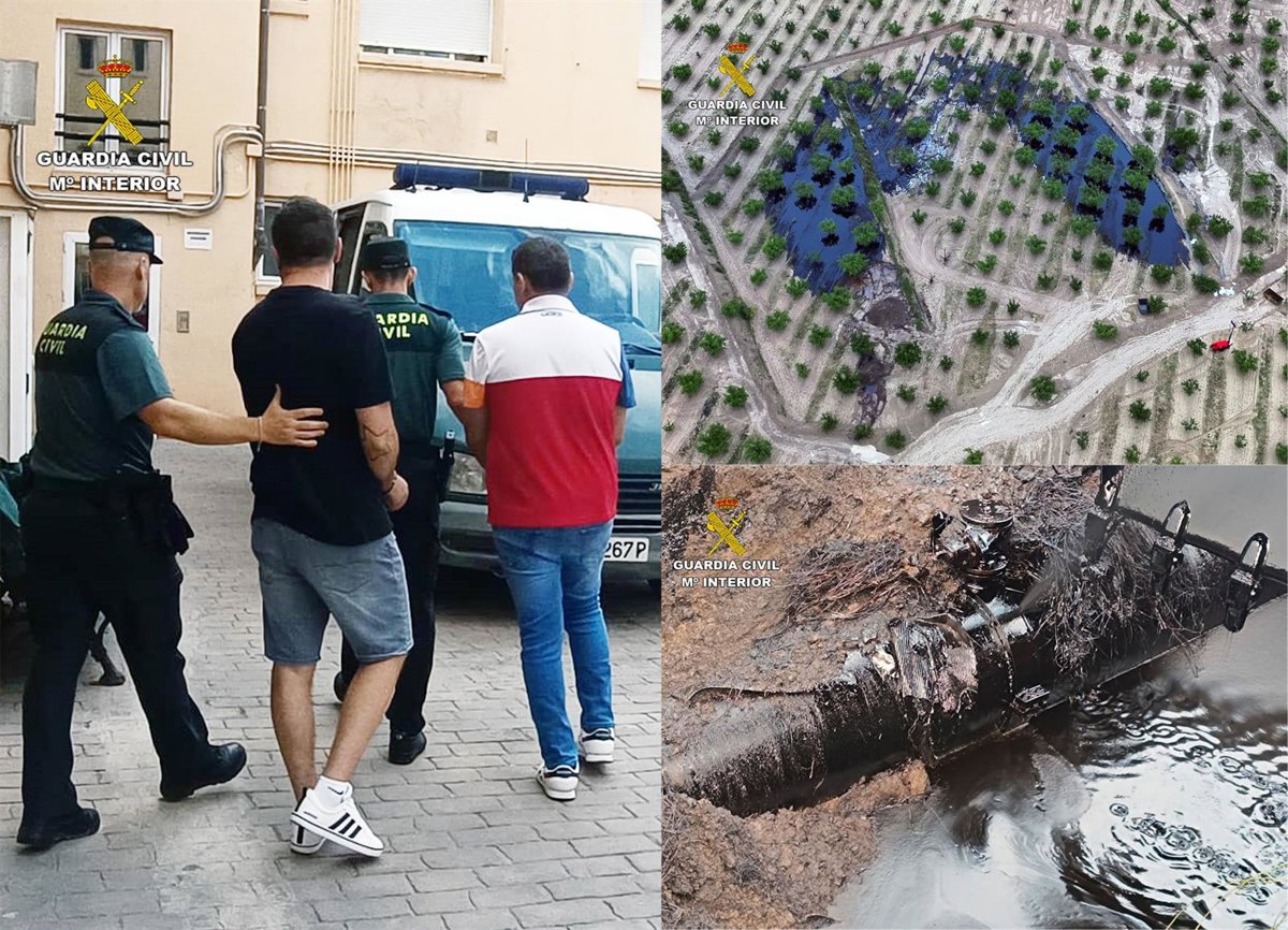 Detenidas 3 personas por los daños ocasionados en el oleoducto Cartagena-Puertollano a su paso por Calasparra