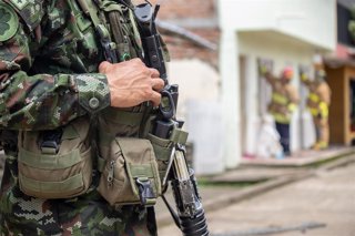 Archivo - Militar colombiano, en una imagen de archivo.