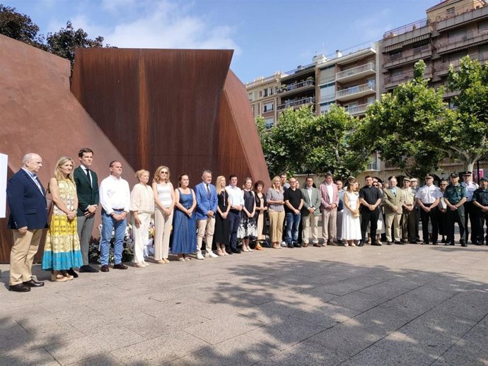 Acto en recuerdo al concejal Miguel Ángel Blanco asesinado hace 28 años a manos de ETA