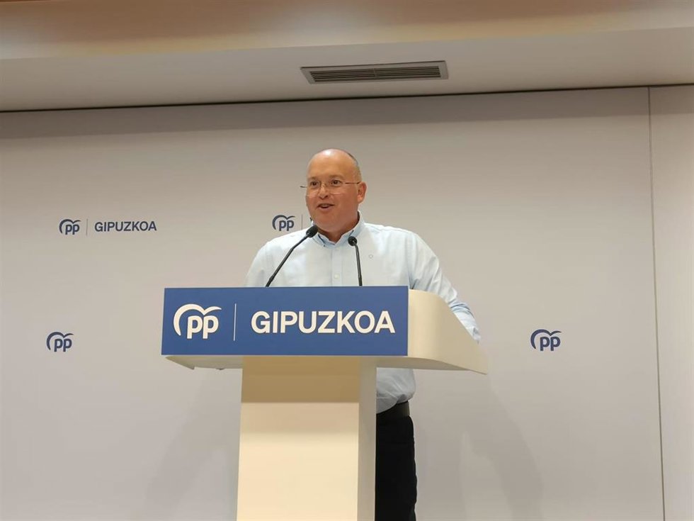 Archivo - El portavoz del PP en el Congreso de los diputados, Miguel Tellado, en un acto en San Sebastián