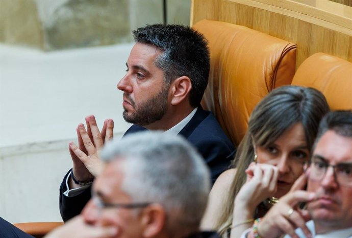 El portavoz del PSOE, Javier García, en el Debate sobre el Estado de la Región