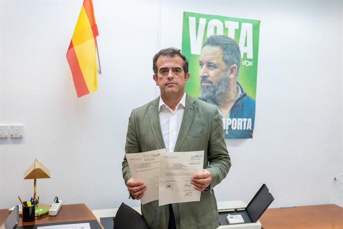 El presidente de Vox Málaga y portavoz en la Comisión de Cultura y Deporte, Antonio Sevilla, en una imagen de archivo