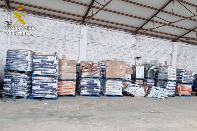 La carga recuperada por la Guardia Civil.