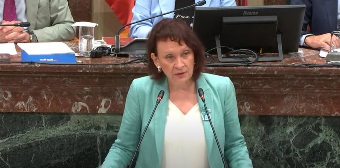 La diputada autonómica de Podemos. María Marín