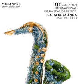 Imagen del cartel del 137 Certamen Internacional de Bandas de Música Ciudad de València.