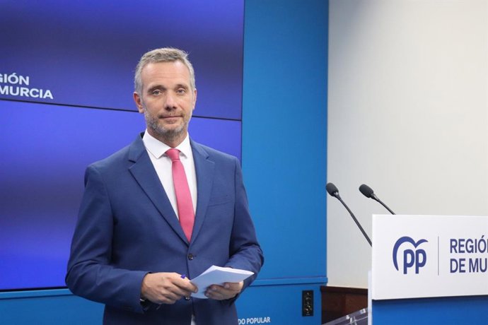 El vicesecretario de Organización, Comunicación y Electoral del Partido Popular de la Región de Murcia (PPRM), Joaquín Segado