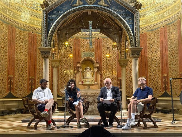 Presentación del evento en el Santuari de la Mare de Déu del Carme de Barcelona.