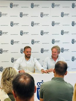 Alberto Escribano y Francisco de Paula Serrano, líderes de PP y Vox en Arganda