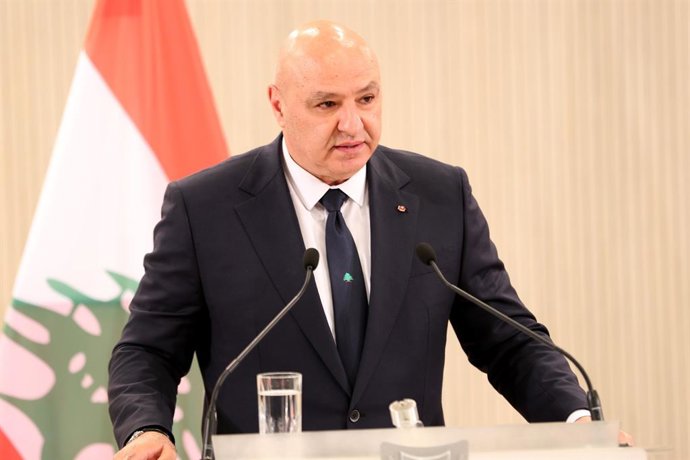 9 de julho de 2025, Beirute, Beirute, Líbano: O presidente libanês, Joseph Aoun, viaja para a República do Chipre e se reúne com o presidente Nikos Christodoulides no Chipre em 9 de julho de 2025