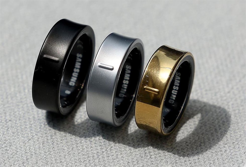 Archivo - Galaxy Ring de Samsung en tres colores