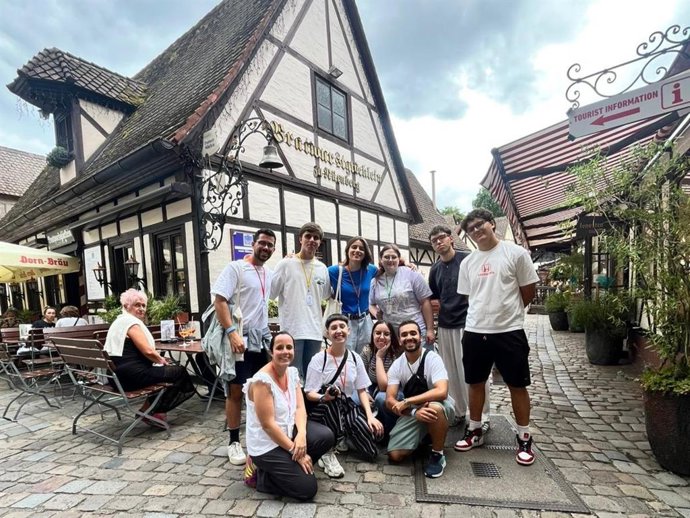 Cordobeses participantes en el International Youth Camp de Núremberg.
