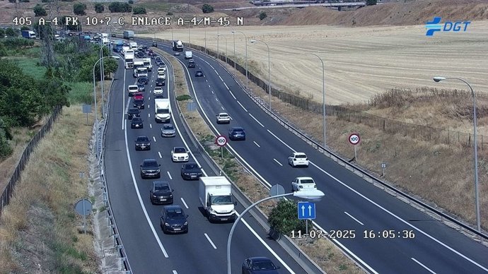 Retenciones de salida de Madrid por la A-4