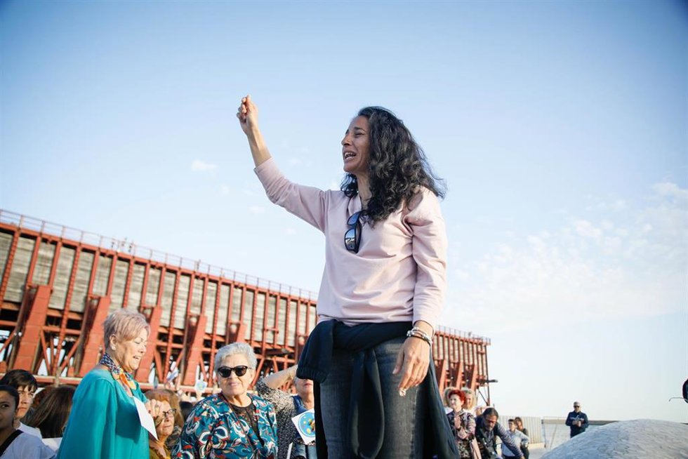 Archivo - Patricia Ramírez, la madre de Gabriel Cruz, durante un acto para reclamar la protección de la imagen de su hijo. 