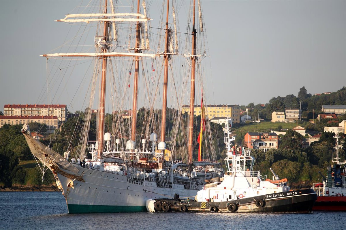 El Juan Sebastián de Elcano rinde homenaje este sábado en A Coruña al aniversario de la expedición de 1525