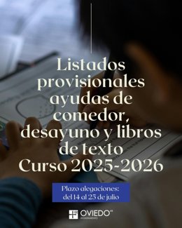 Infografía del listado de provisional de becas concedidas.