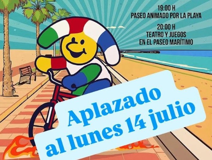 Cartel de la primera actividad de los 'Embajadores playeros de Almería 2005'.