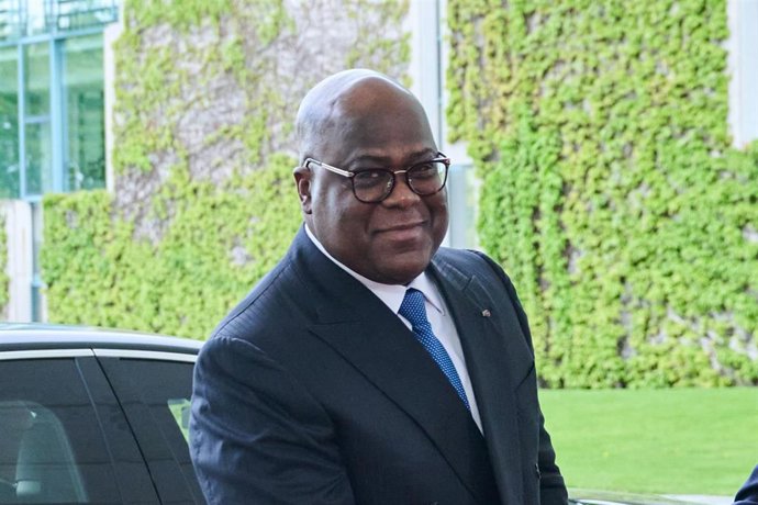 Archivo - El presidente de República Democrática del Congo (RDC), Félix Tshisekedi, durante una visita oficial a Alemania en abril de 2024 (Archivo)
