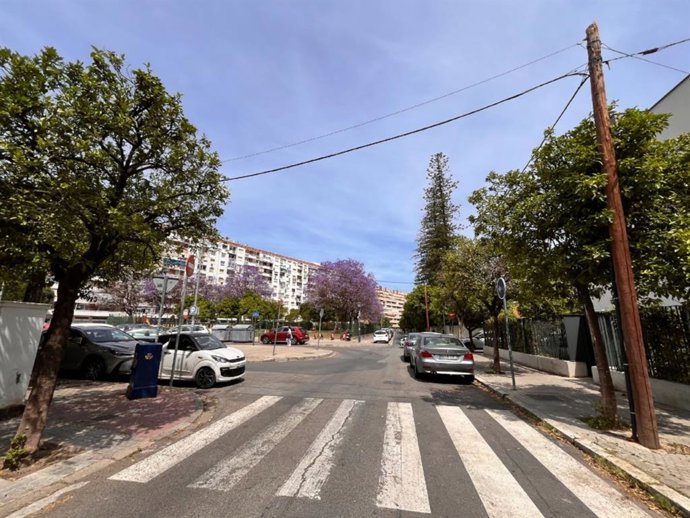 Postes en las calles de Sevilla.