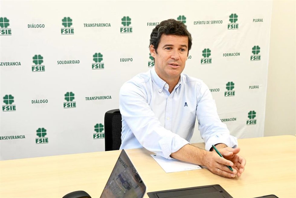 El secretario general de FSIE, Enrique Ríos