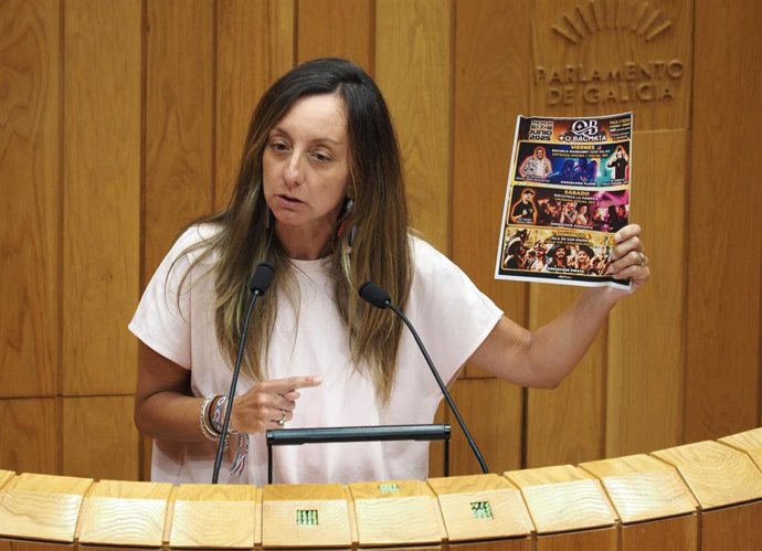 A deputada do PSdeG no Parlamento de Galicia, Paloma Castro.