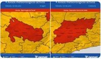 La AEMET activa el aviso rojo por lluvias torrenciales en Bajo Aragón de Teruel y Depresión Central de Lleida