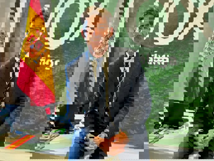 El portavoz de Vox en el Ayuntamiento de Málaga, Antonio Alcázar, en una imagen de archivo