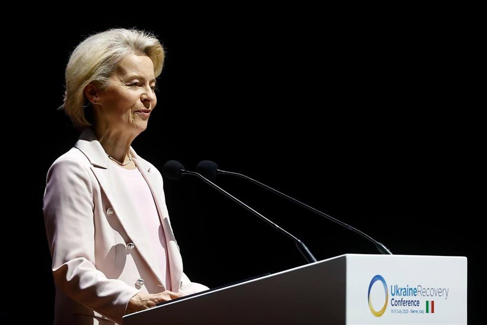 La presidenta de la Comisión Europea, Ursula von der Leyen