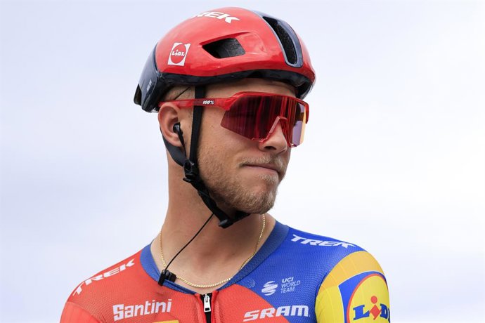 Jonathan MILAN, Lidl Trek, durante o Tour de France 2025, evento de ciclismo UCI WorldTour, Etapa 1, Lille Métropole - Lille Métropole (184,9 Km) em 5 de julho de 2025 em Lille, França - Foto Stefano Cavasino / DPPI