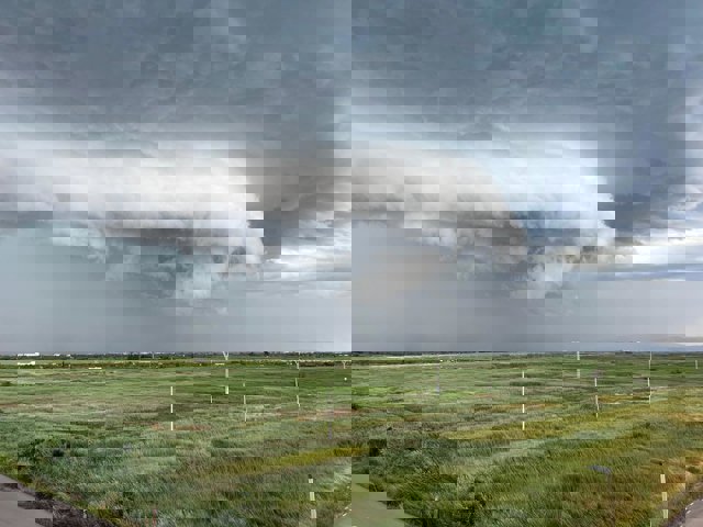 Nubes de tormenta en Moncofa (Castellón)