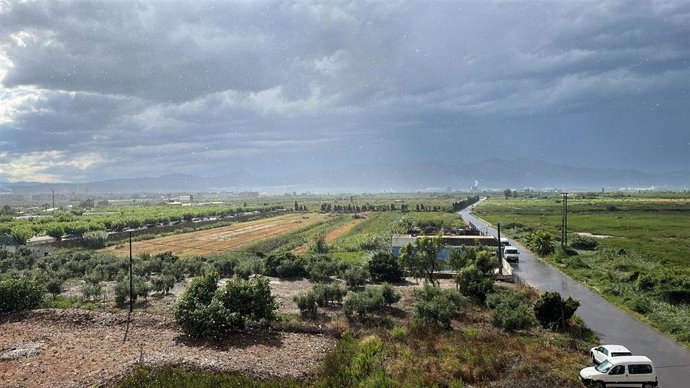 Lluvia en Moncofa (Castellón)