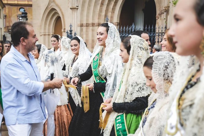 Castelló homenajea a su patrón San Cristóbal con la misa en la Concatedral y cintas conmemorativas