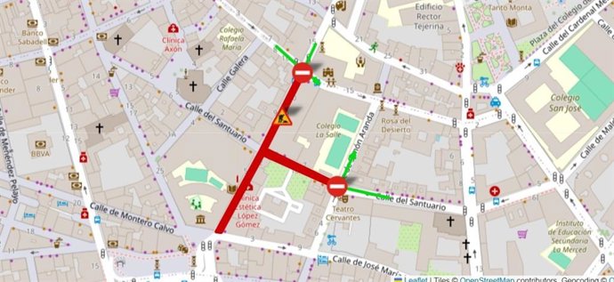 Cortes este domingo en las calles López Gómez y Santuario de Valladolid por la instalación de una grúa