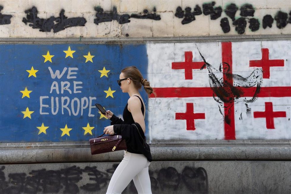 Mural proeuropeo en Georgia