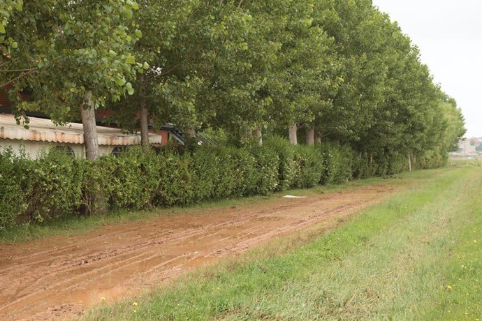 Archivo - Situación en Navarrete tras el paso de una gran tormenta