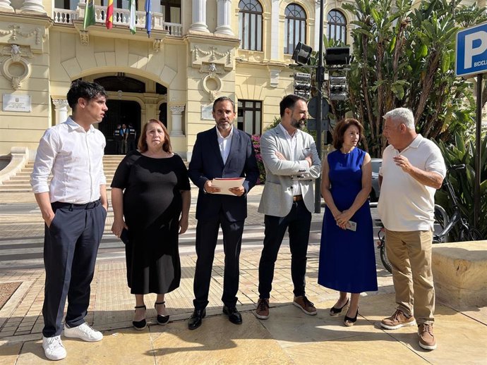 El portavoz del PSOE en el Ayuntamiento de Málaga, Daniel Pérez