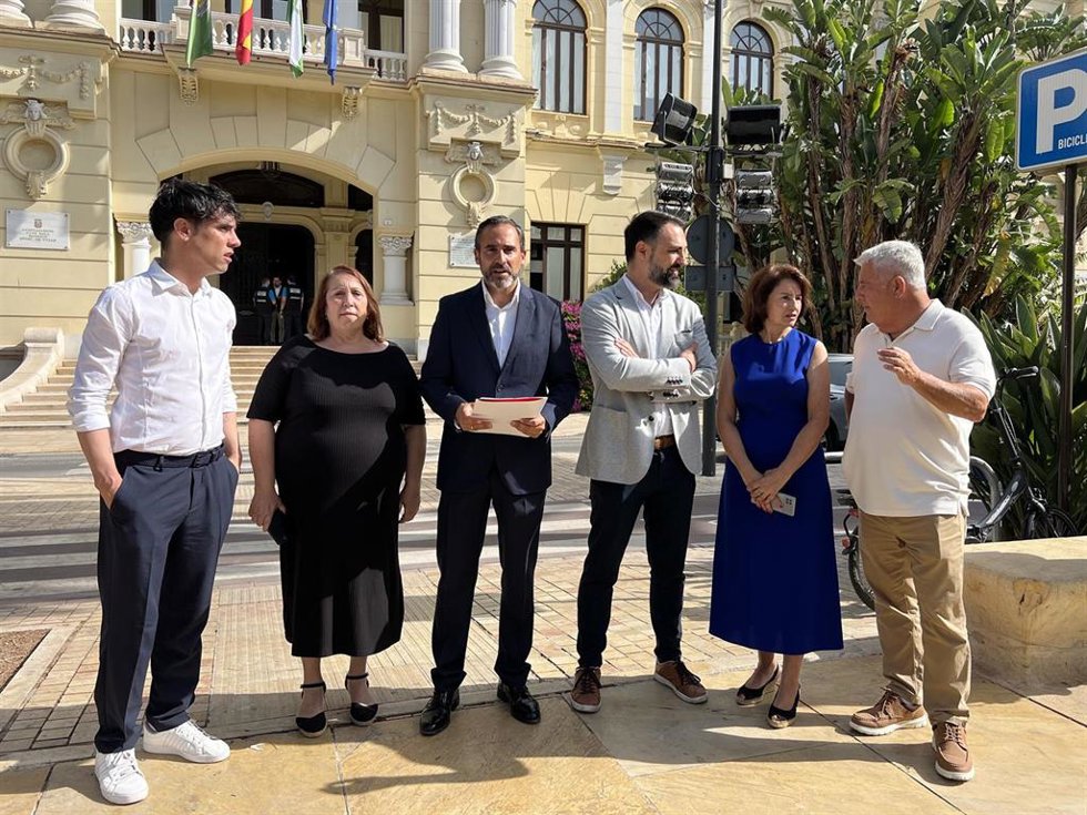 El portavoz del PSOE en el Ayuntamiento de Málaga, Daniel Pérez